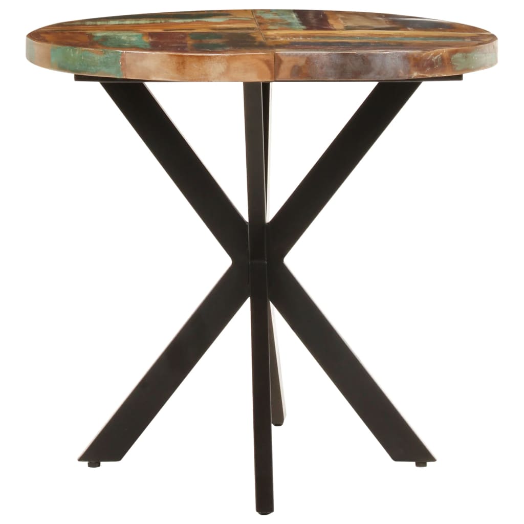 NNEVL Dining Table 140x80x75 cm Solid Reclaimed Wood