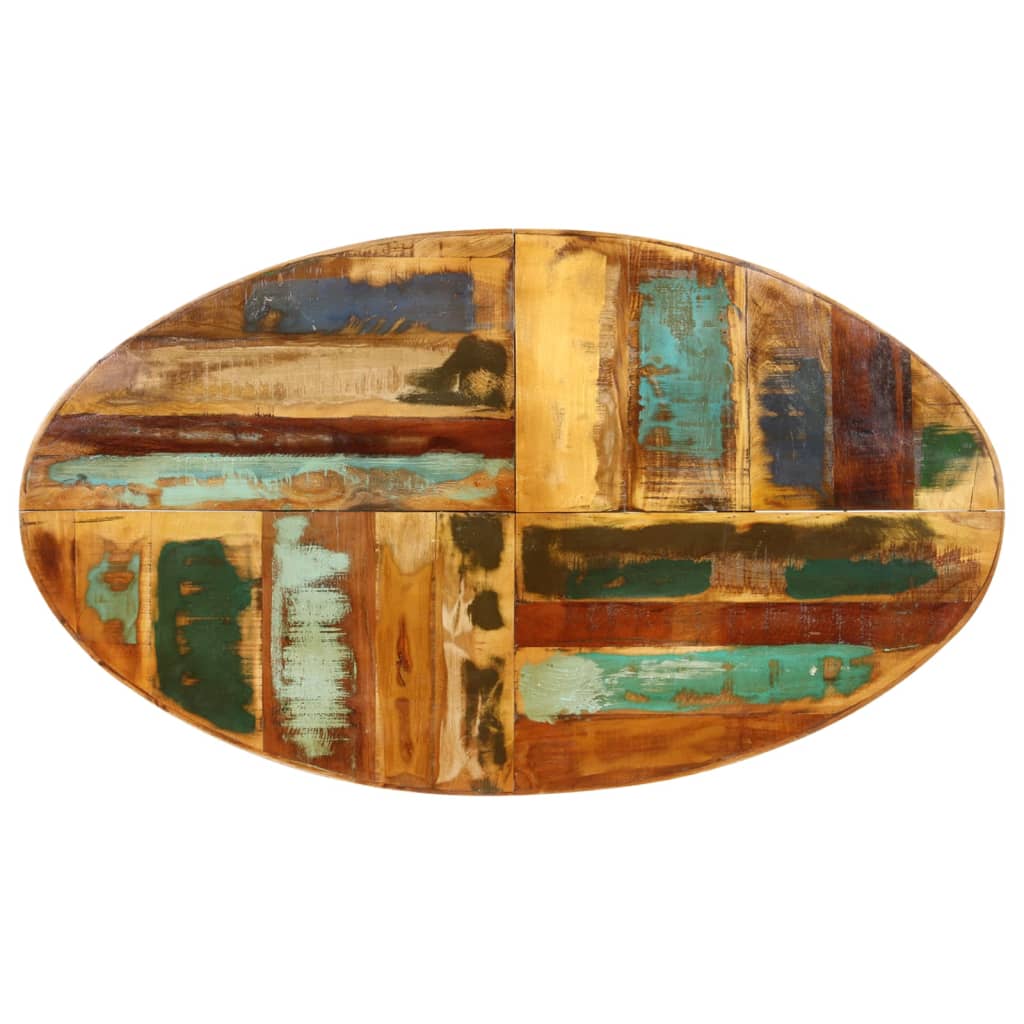 NNEVL Dining Table 140x80x75 cm Solid Reclaimed Wood