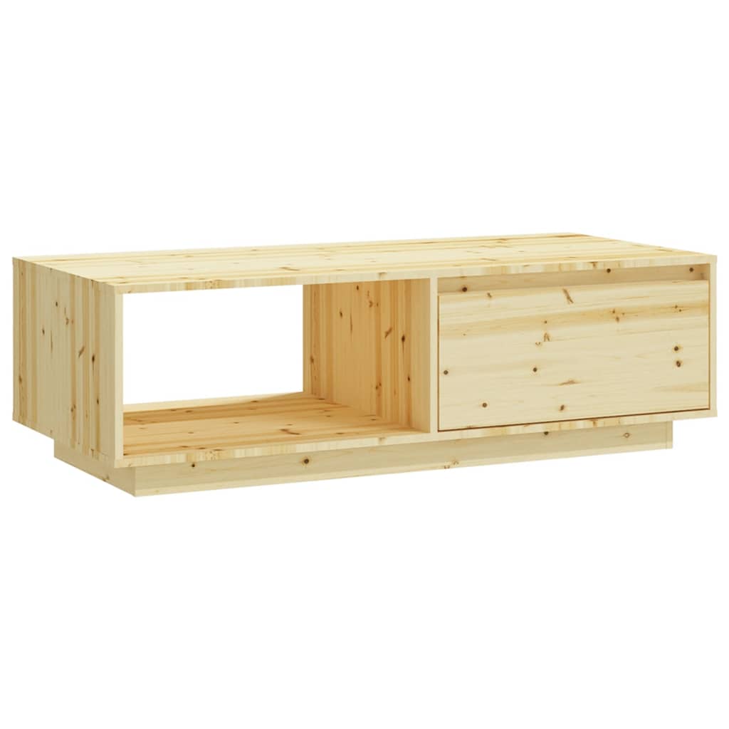 NNEVL Coffee Table 110x50x33.5 cm Solid Firwood