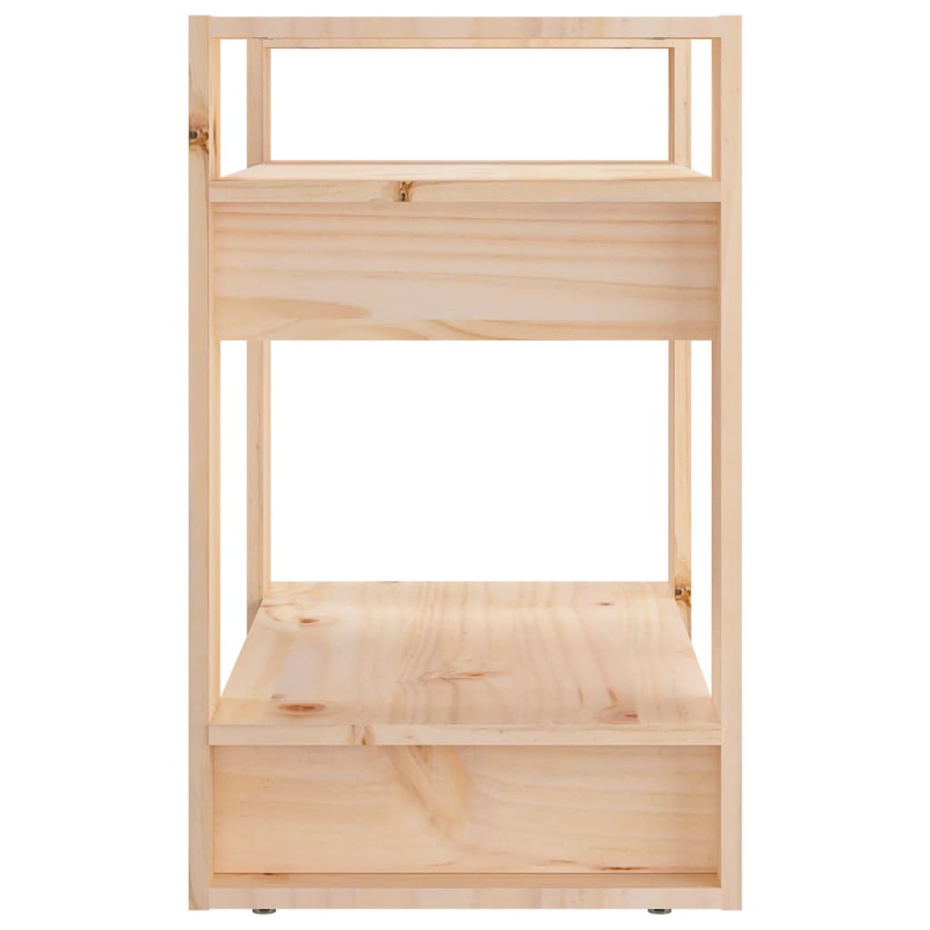 NNEVL Book Cabinet/Room Divider 60x35x57 cm Solid Wood Pine