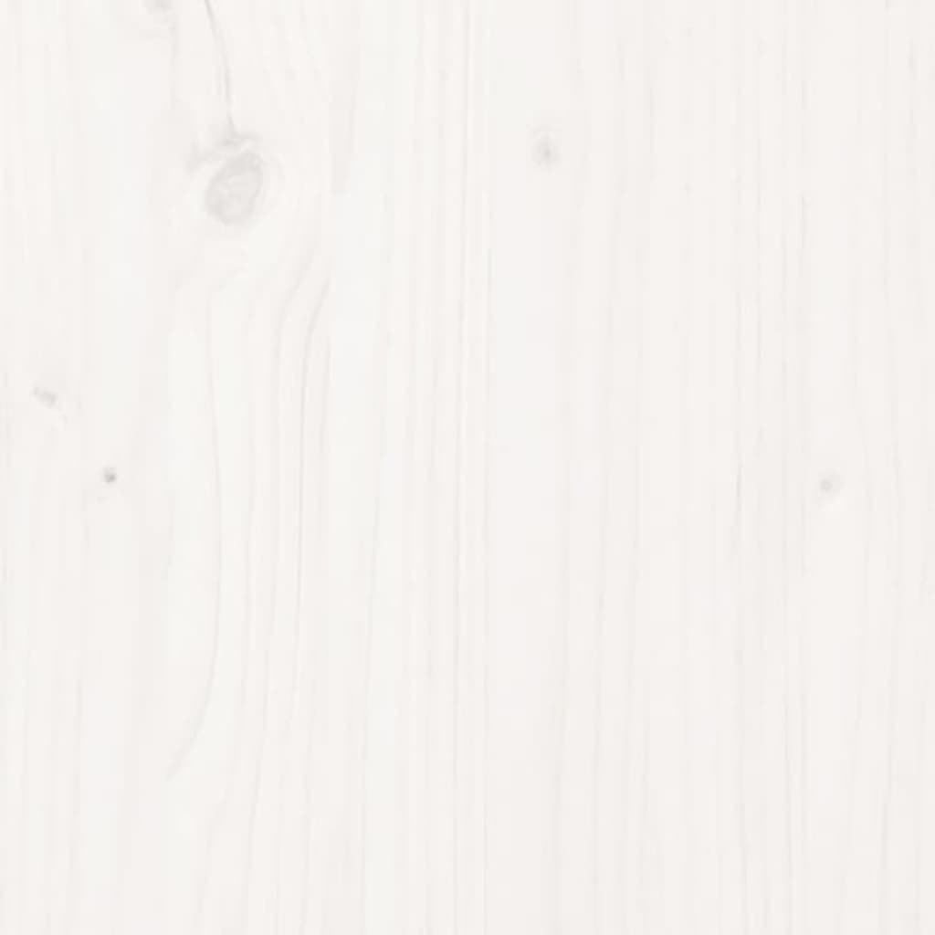 NNEVL Bed Headboard White 141x4x100 cm Solid Wood Pine
