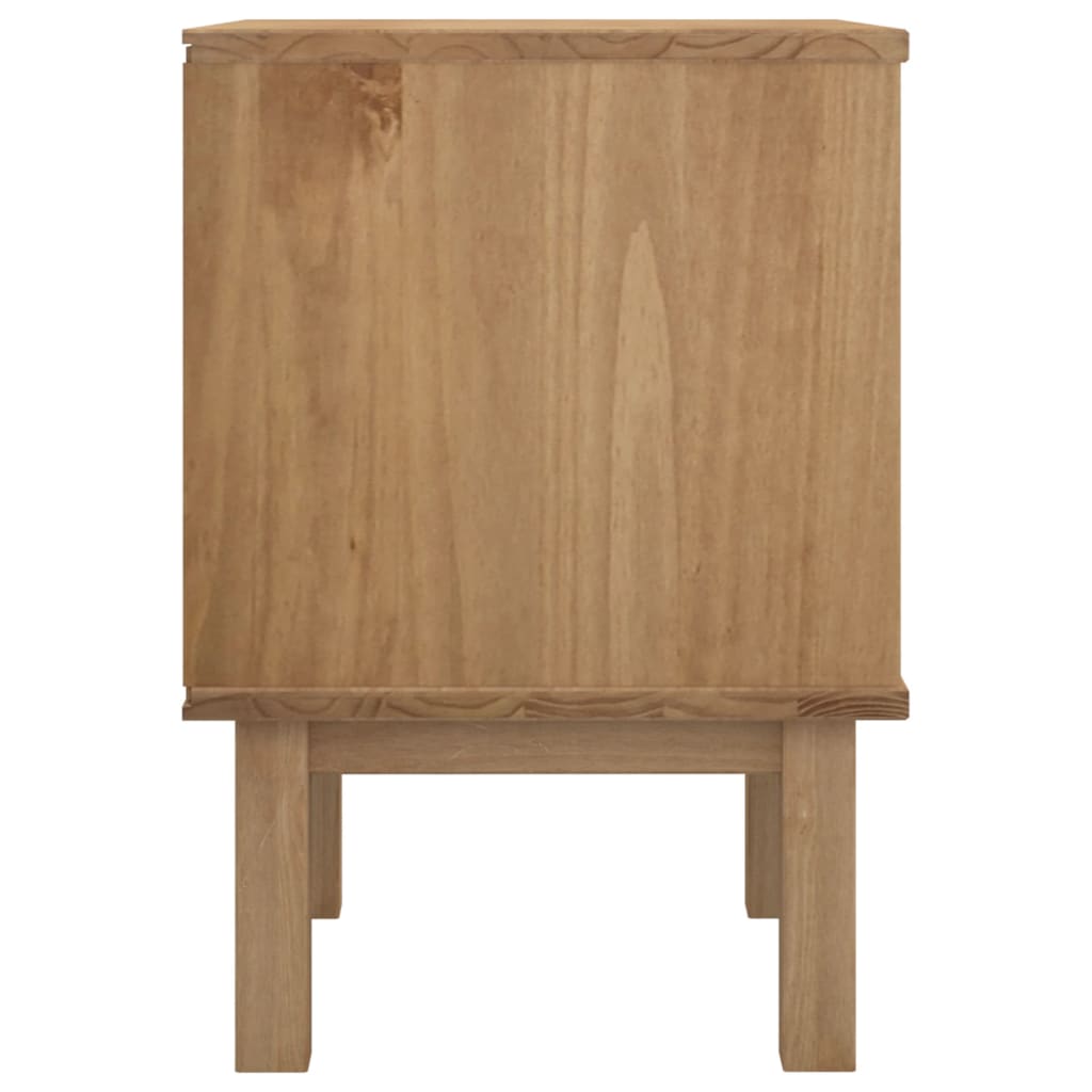 NNEVL Bedside Cabinet OTTA Brown&Grey 45x39x57 cm Solid Wood Pine