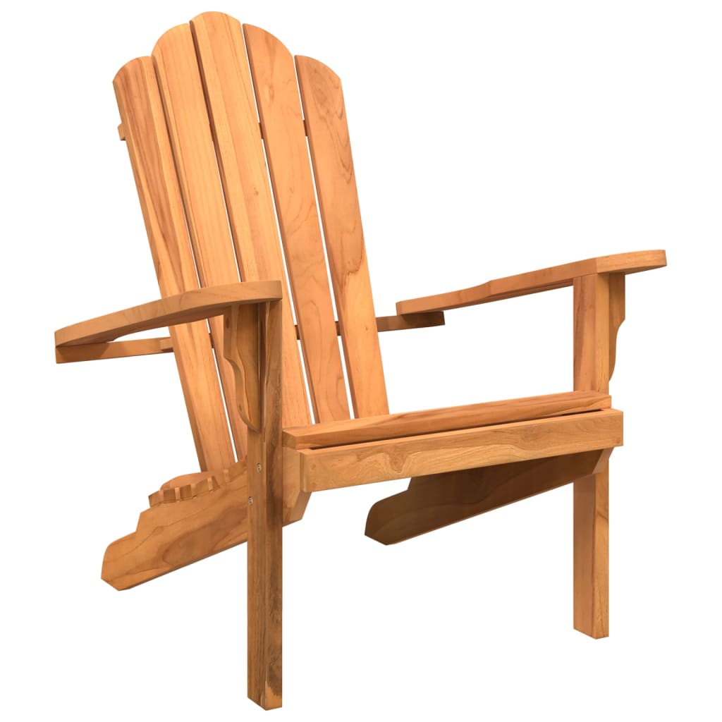 NNEVL Garden Adirondack Chair 77x78x95 cm Solid Wood Teak