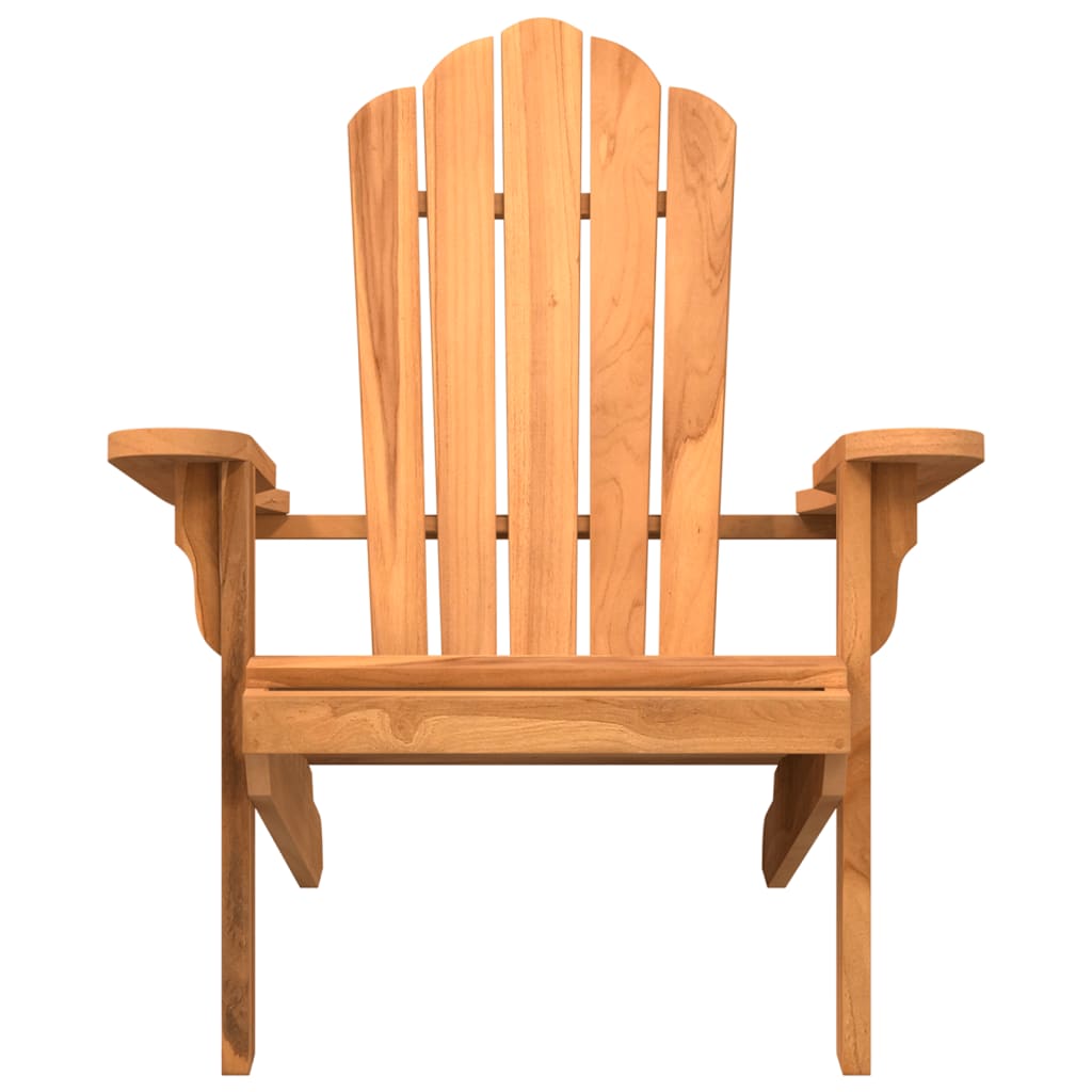 NNEVL Garden Adirondack Chair 77x78x95 cm Solid Wood Teak