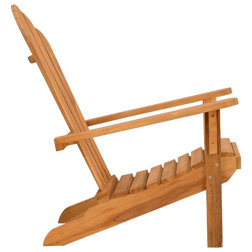 NNEVL Garden Adirondack Chair 77x78x95 cm Solid Wood Teak
