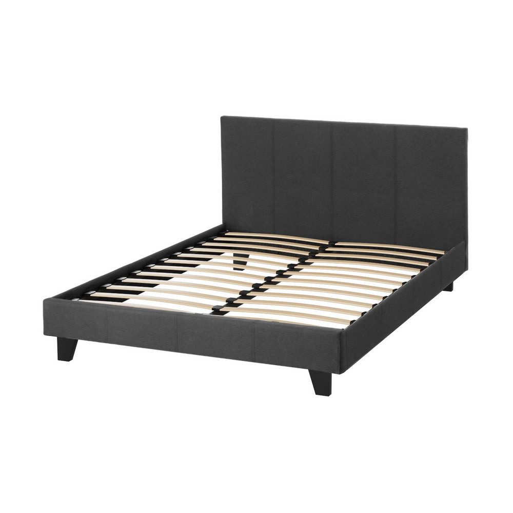 NNEDSZ Artiss Bed Frame Double Size Charcoal NEO