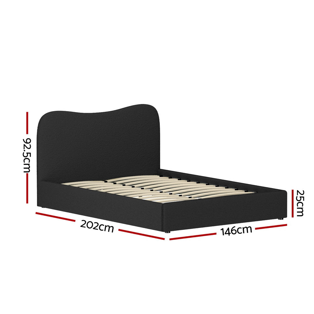 NNEDSZ Artiss Bed Frame Double Size Boucle DARA
