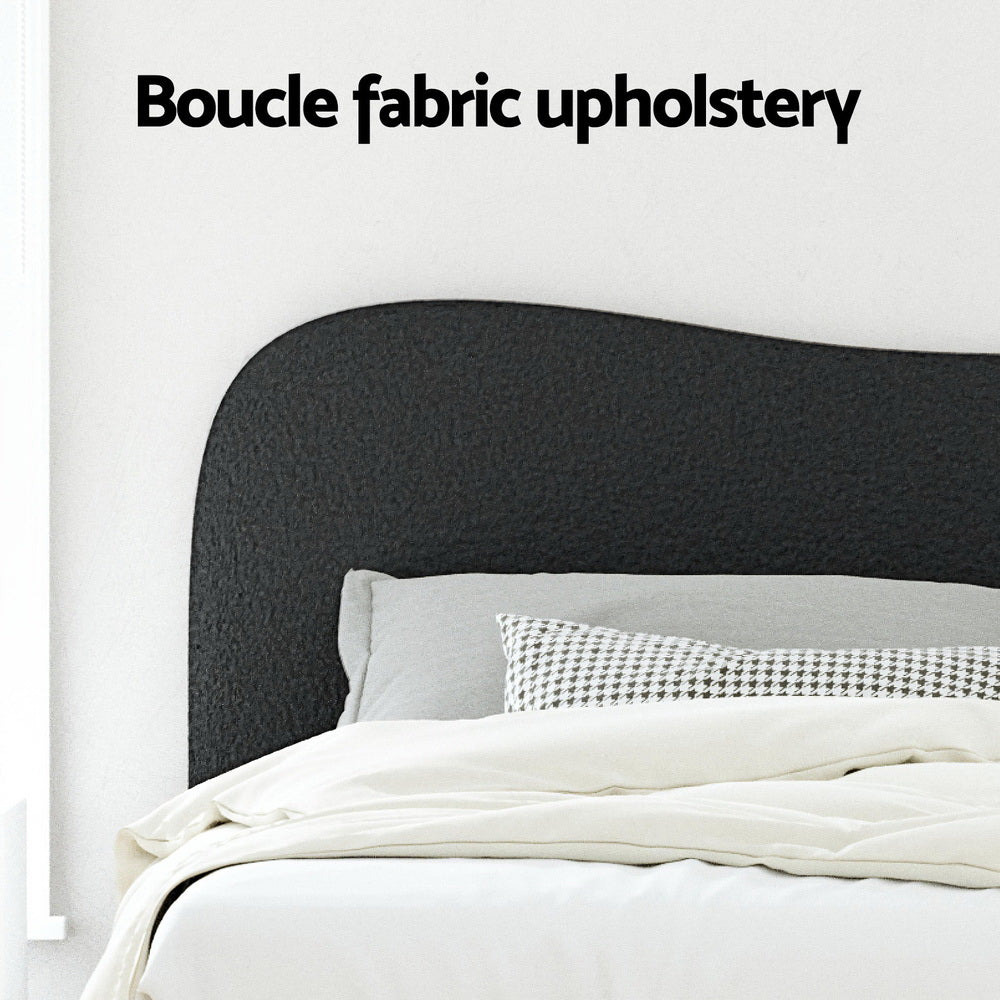 NNEDSZ Artiss Bed Frame Double Size Boucle DARA