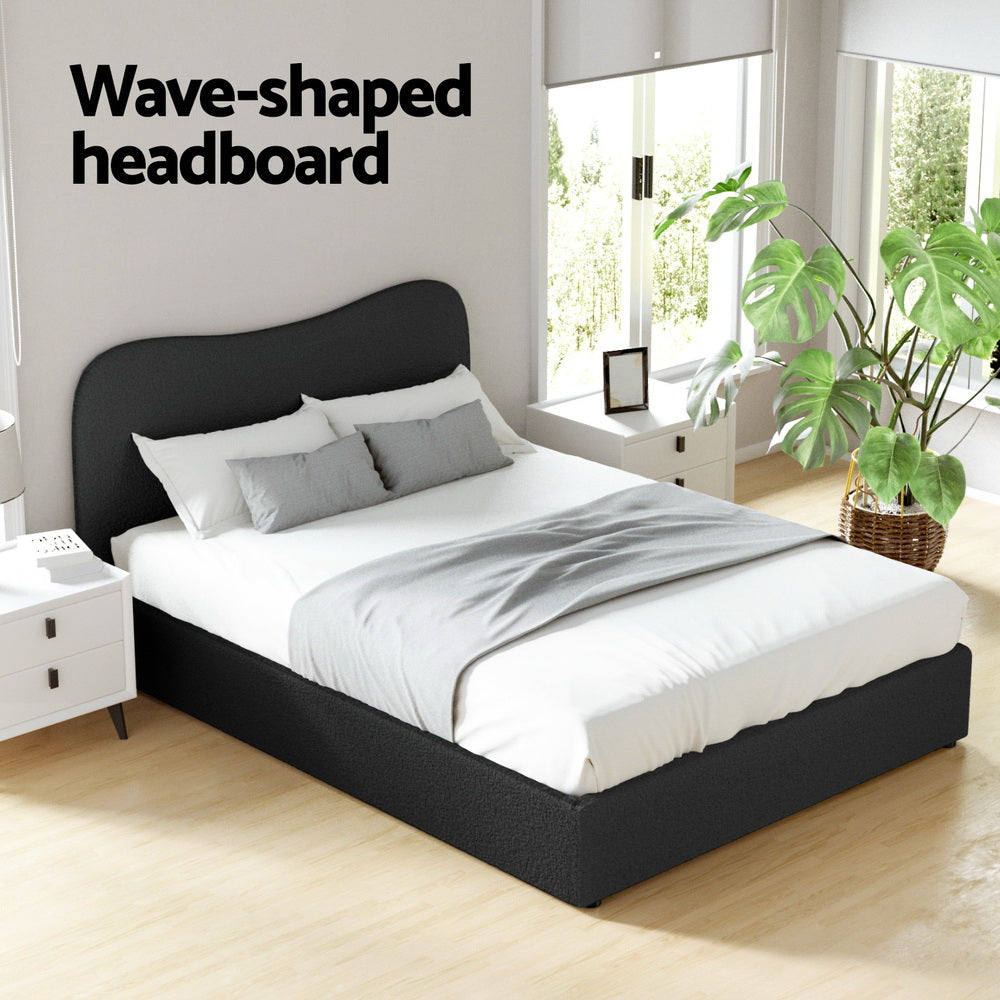 NNEDSZ Artiss Bed Frame Double Size Boucle DARA