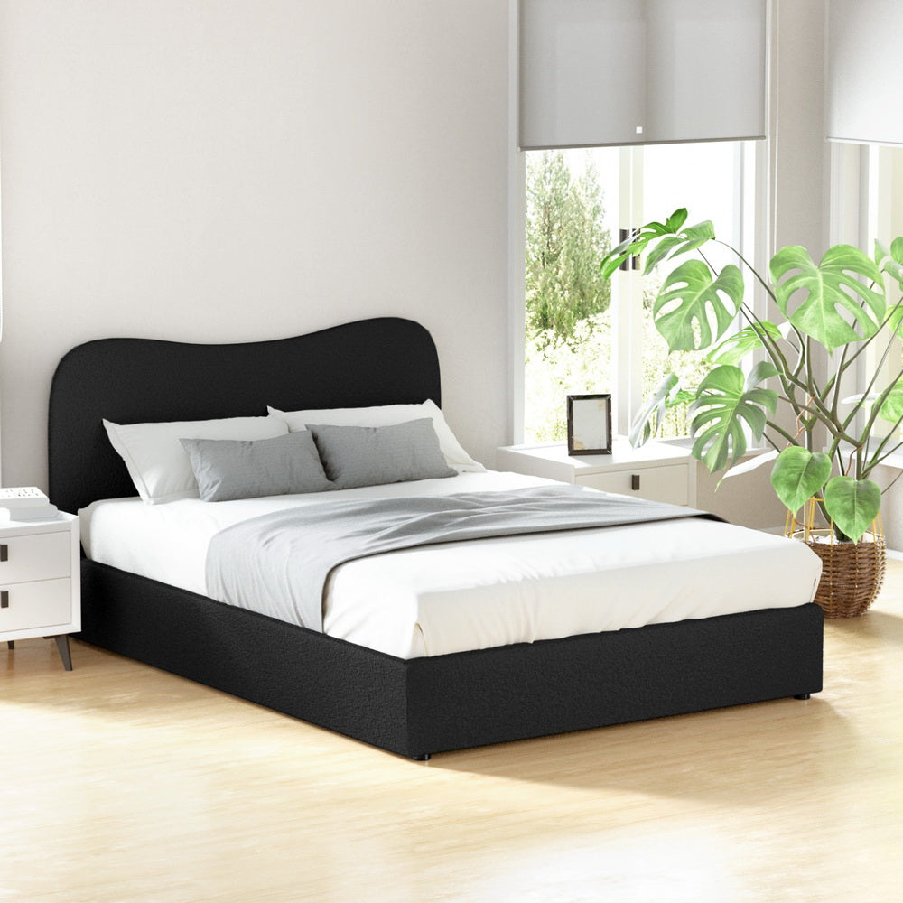 NNEDSZ Artiss Bed Frame Double Size Boucle DARA